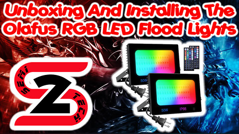 Unboxing And Installing The Olafus RGB LED Flood Lights