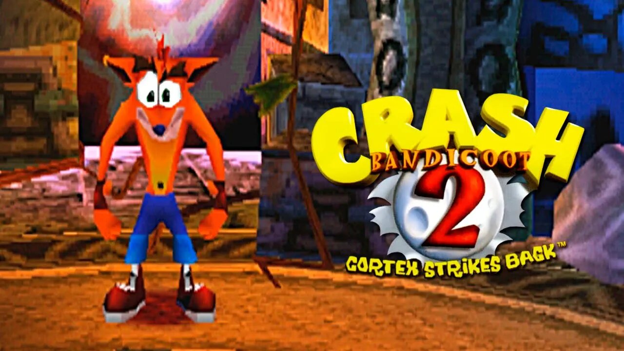 CRASH BANDICOOT 2 CORTEX STRIKES BACK (PS1) #2 - Gameplay dublado em português! (Dublado em PT-BR)