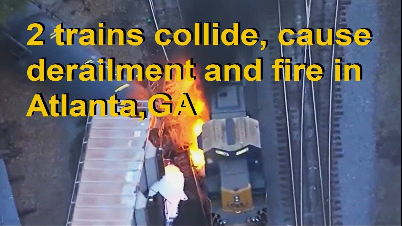 Train Carrying 4,000 Gallons of Diesel Collides With Another Train In Atlanta GA