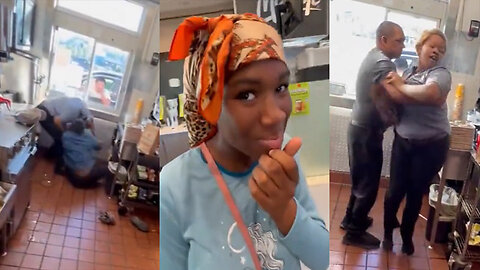 2 Women Fighting At McDonalds 1 Loses Her Wig