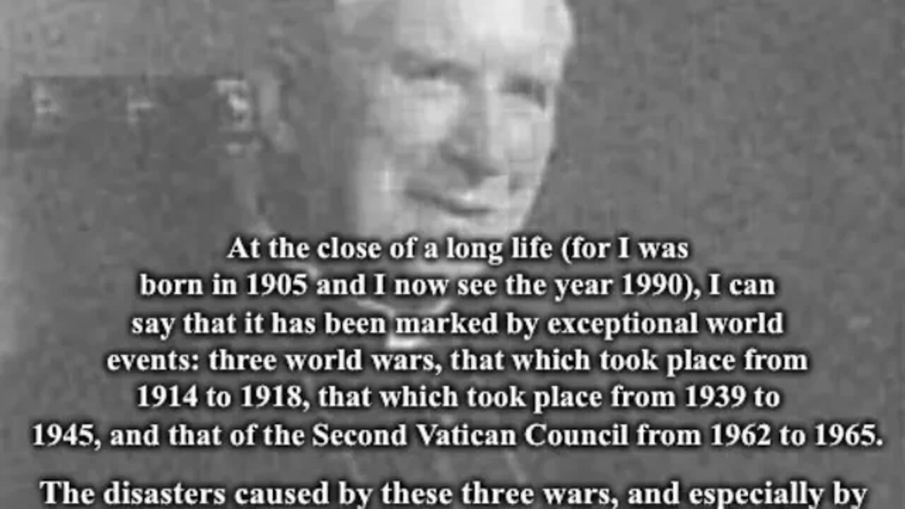 Abp. Lefebvre: Vatican II Was World War III