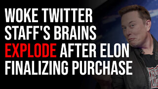 Woke Twitter Staff's Brains EXPLODE After Elon Finalizing Purchase