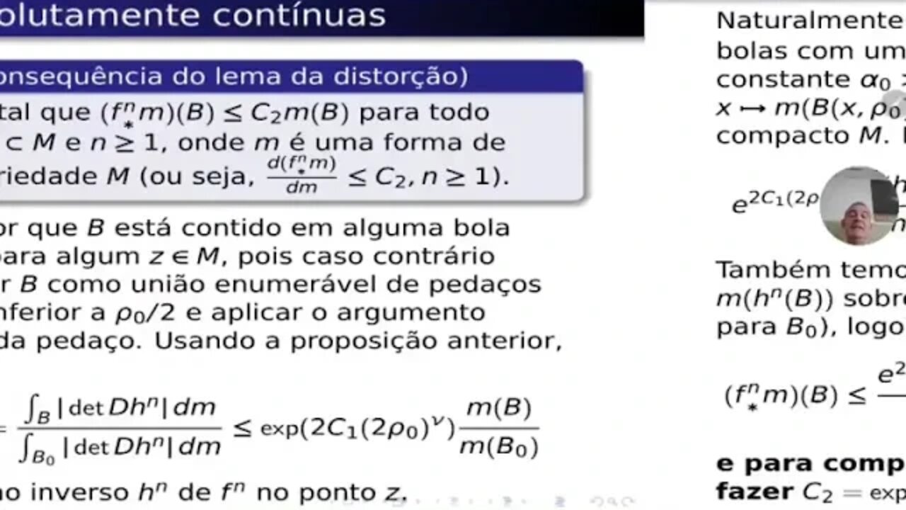 Teoria Ergódica: Distorção limitada para ramos inversos de uma transformação expansora