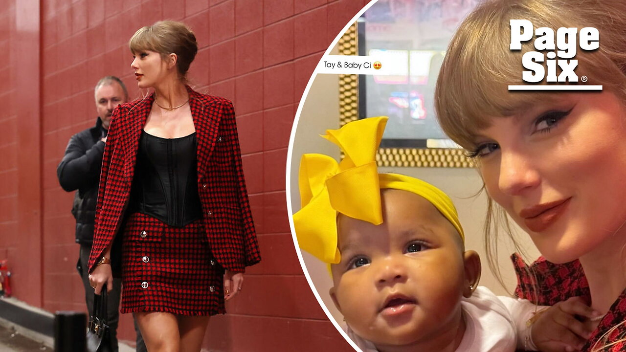 'Auntie' Taylor Swift holds fellow WAG Chariah Gordon's baby in sweet photo at Chiefs game