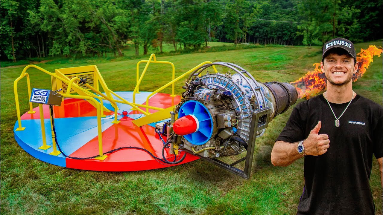 Putting a Jet Engine on a Merry Go Round Men