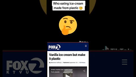 ICE CREAM MADE FROM PLASTIC! What are we eating? eat PLASTIC #snacks #food #foodie
