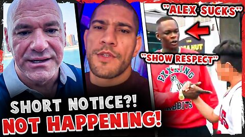 UFC SHUTS DOWN Alex Pereira fighting at UFC 310!? *FOOTAGE* Israel Adesanya DEFENDS Alex Pereira!