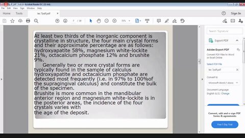 Periodontology L7 review (Dental calculus)