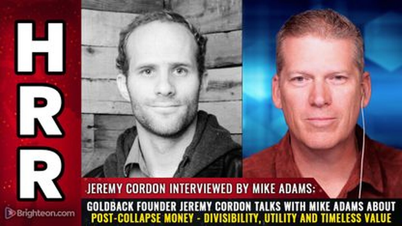 Goldback founder Jeremy Cordon - POST-COLLAPSE $ - Divisibility, Utility & Timeless Value