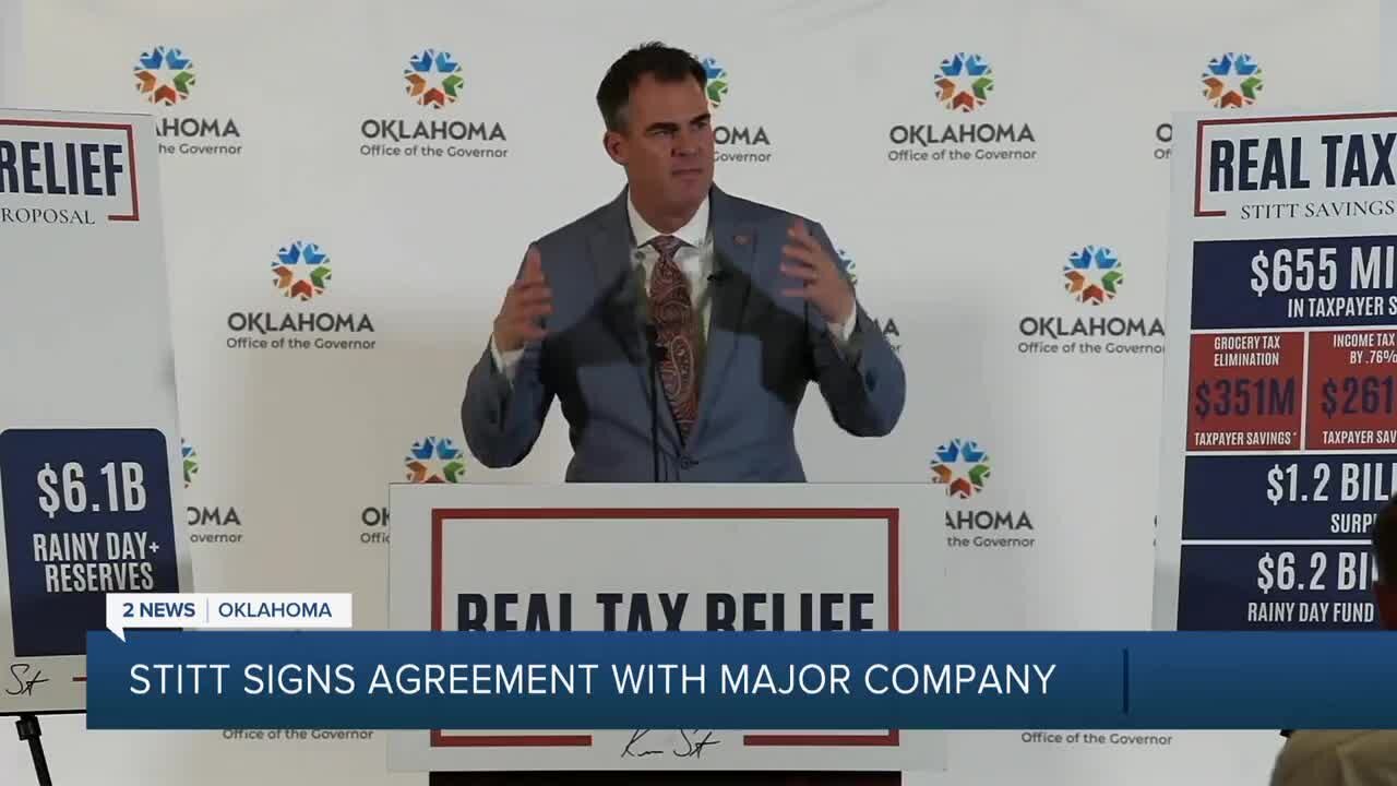 Stitt Signs Agreement With Major Company