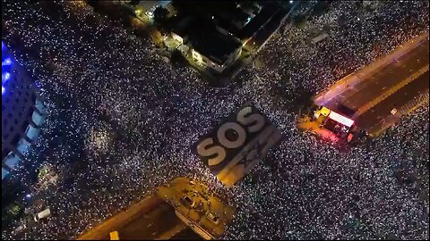 🏴‍☠🇵🇸 About 190,000 settlers on Kaplan Street in Tel Aviv protest against Netanyahu