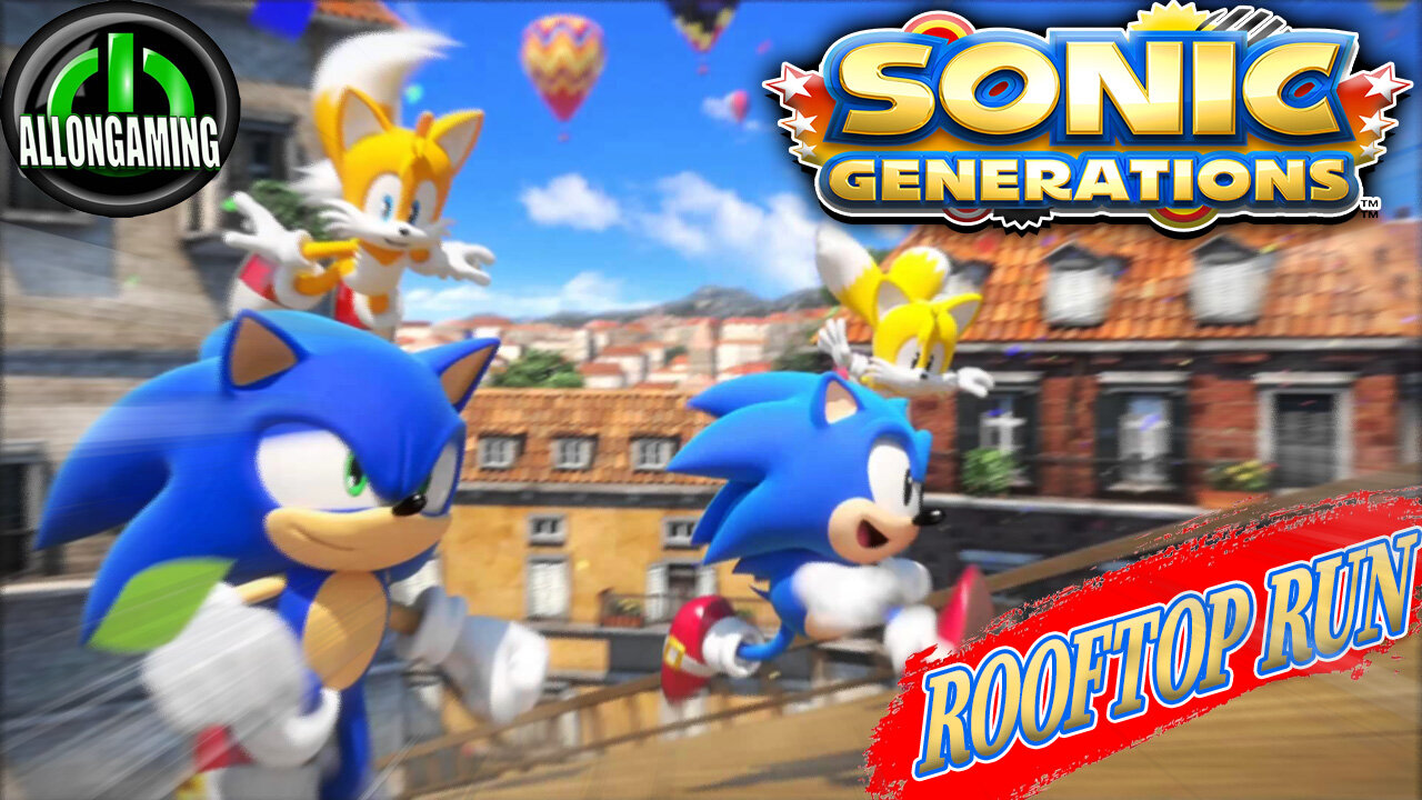 Sonic Generations Rooftop Run Act 1 & 2 (S Rank)