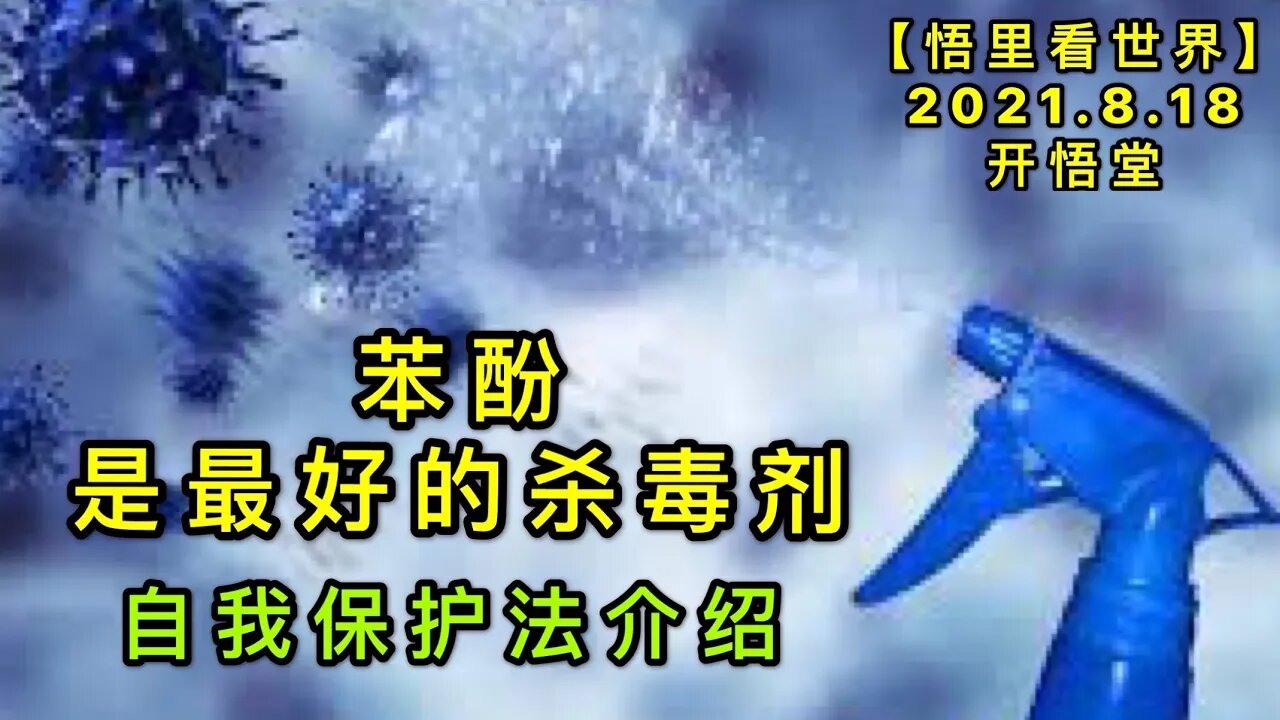 KWT2293苯酚是最好的杀毒剂——自我保护法介绍【悟里看世界20210818-2