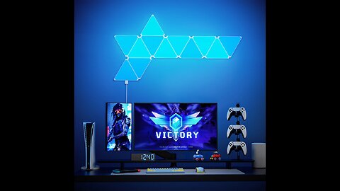 Super Thin WIFI Bluetooth LED Triangle Lamps Indoor Wall Light APP Control LED Night Light