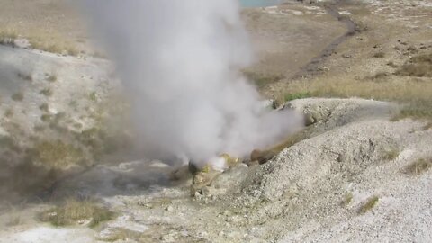 Famous Norris Steamer in Yellowstone