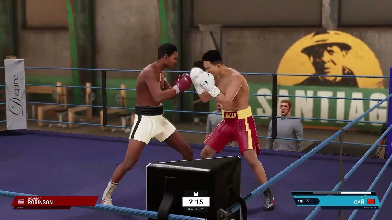 Undisputed Boxing Online Unranked Gameplay Xu Can vs Sugar Ray Robinson (Big Daddy Update)