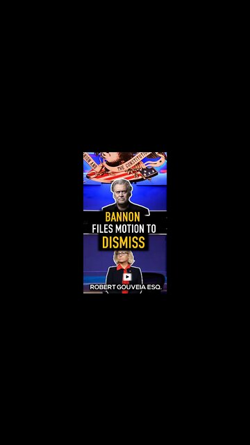 #BANNON Files Motion to DISMISS #J6 Case #WarRoom #Shorts