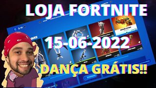 LOJA FORTNITE HOJE ITENS GRÁTIS 15-06-2022