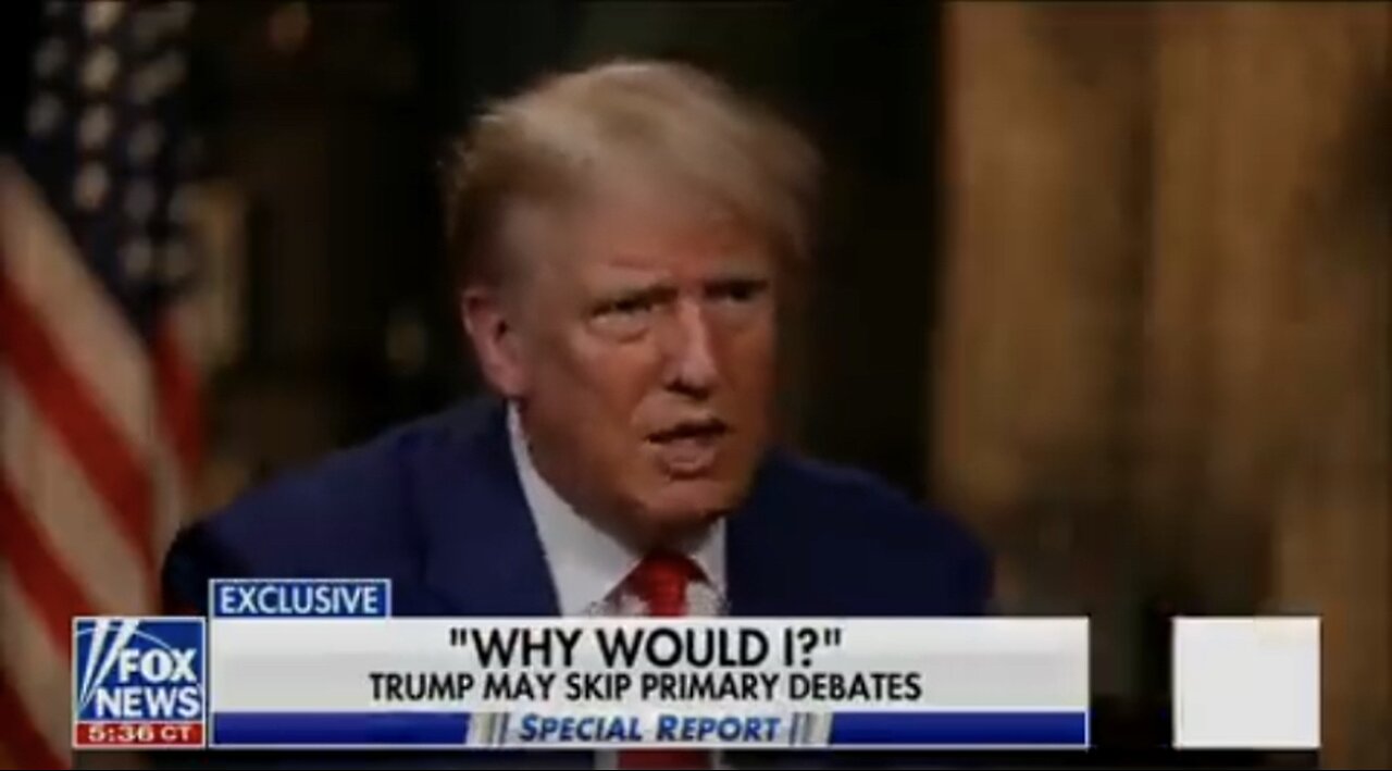 Trump in an interview with Fox mentions John F Kennedy Jr…Red Pill moment