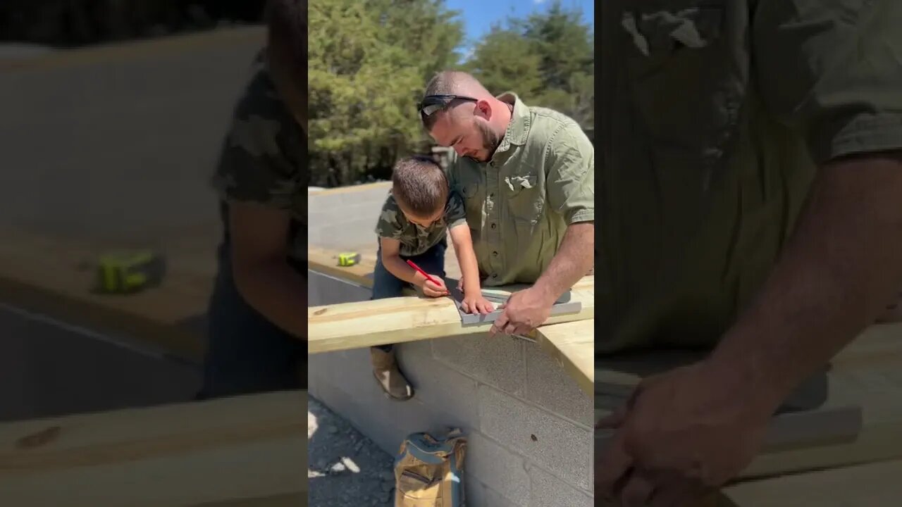 The a family that Builds Together Stays Together! #cabinbuild #diybuild #loghome