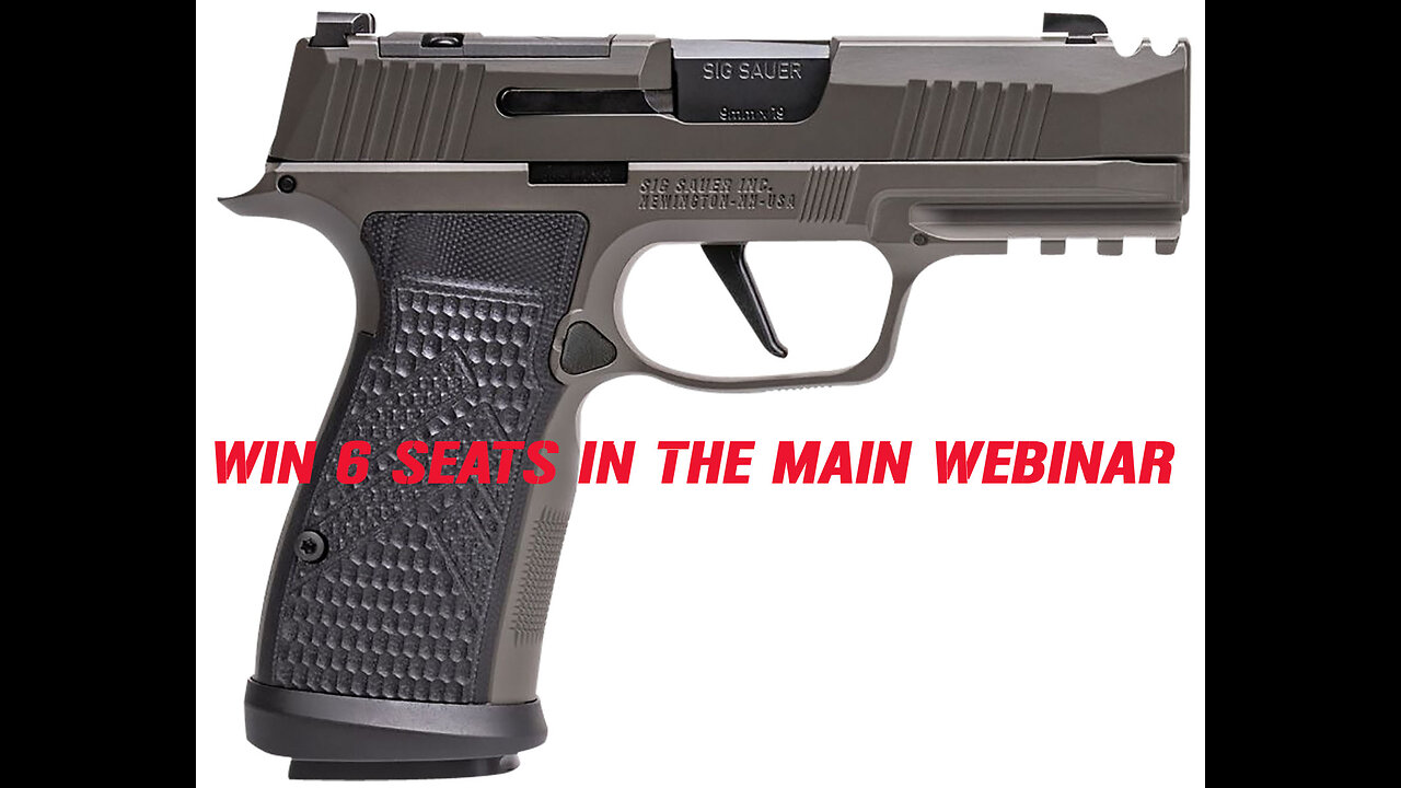 Sig Sauer P365 AXG Legion 9mm MINI #1 FOR 6 SEATS IN THE MAIN WEBINAR