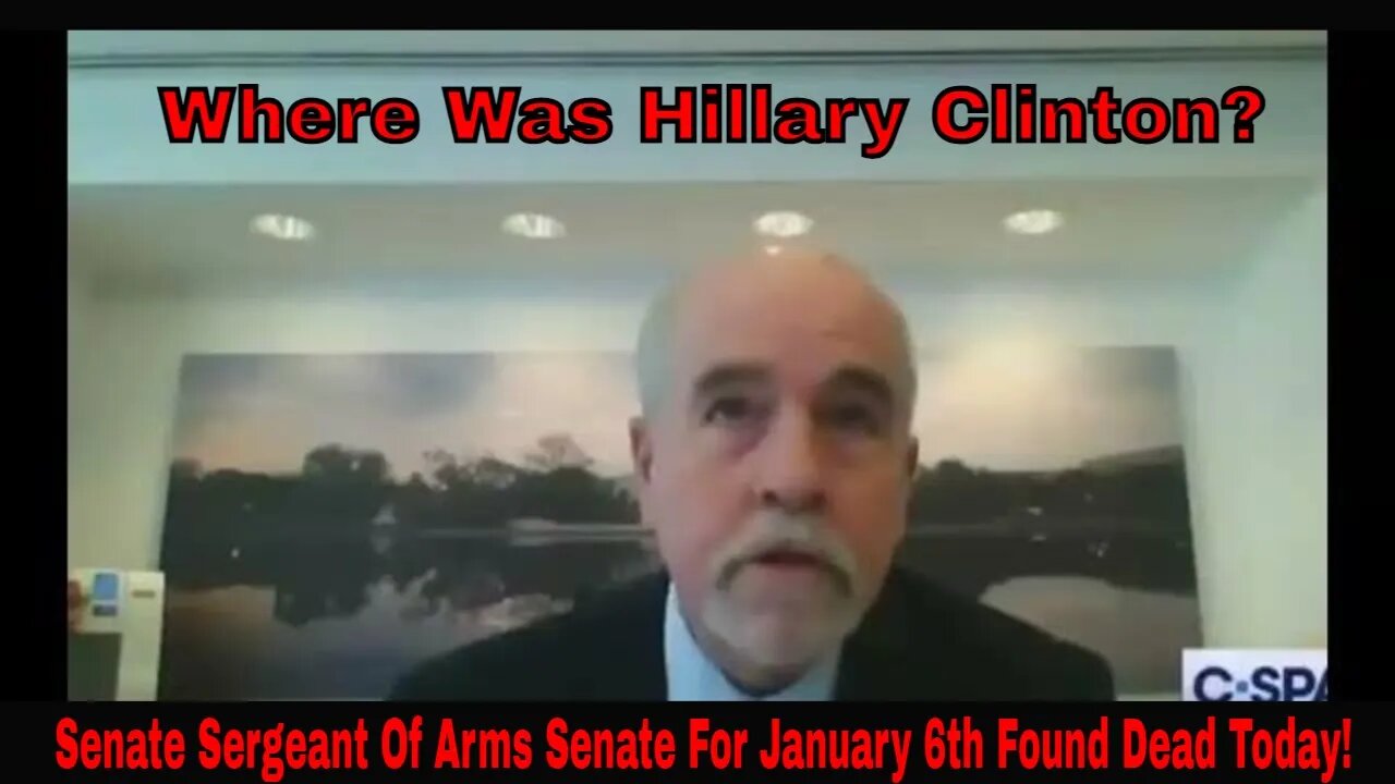 Senate Sergeant At Arms Reported Dead Today. #HRC