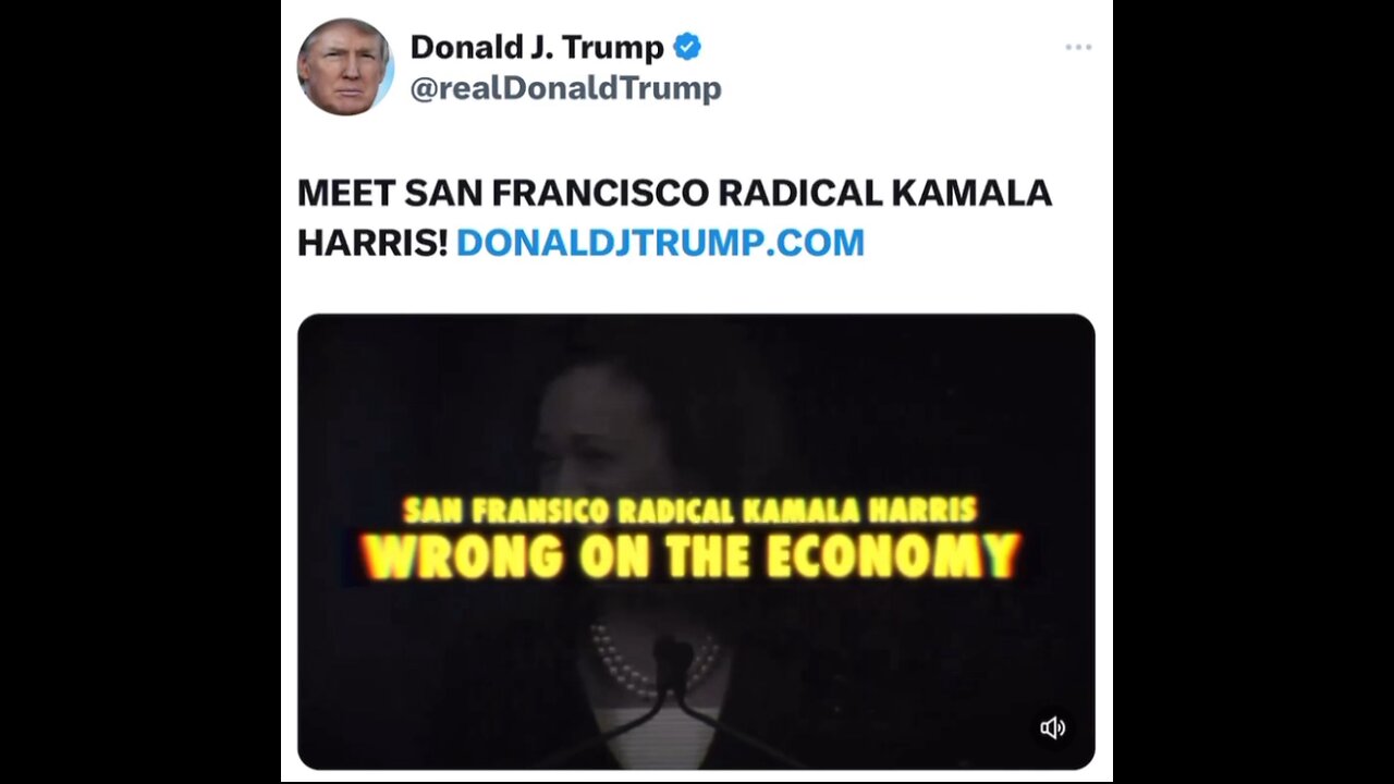 Donald J Trump exposes radical lunatic Kabala Harris and her woke communist ideology