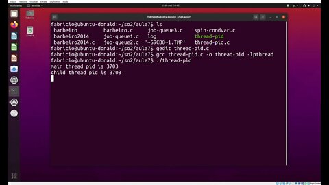 thread-pid.c - Imprime o ID de Processos de Threads no Linux (LinuxThreads vs. NTPL)