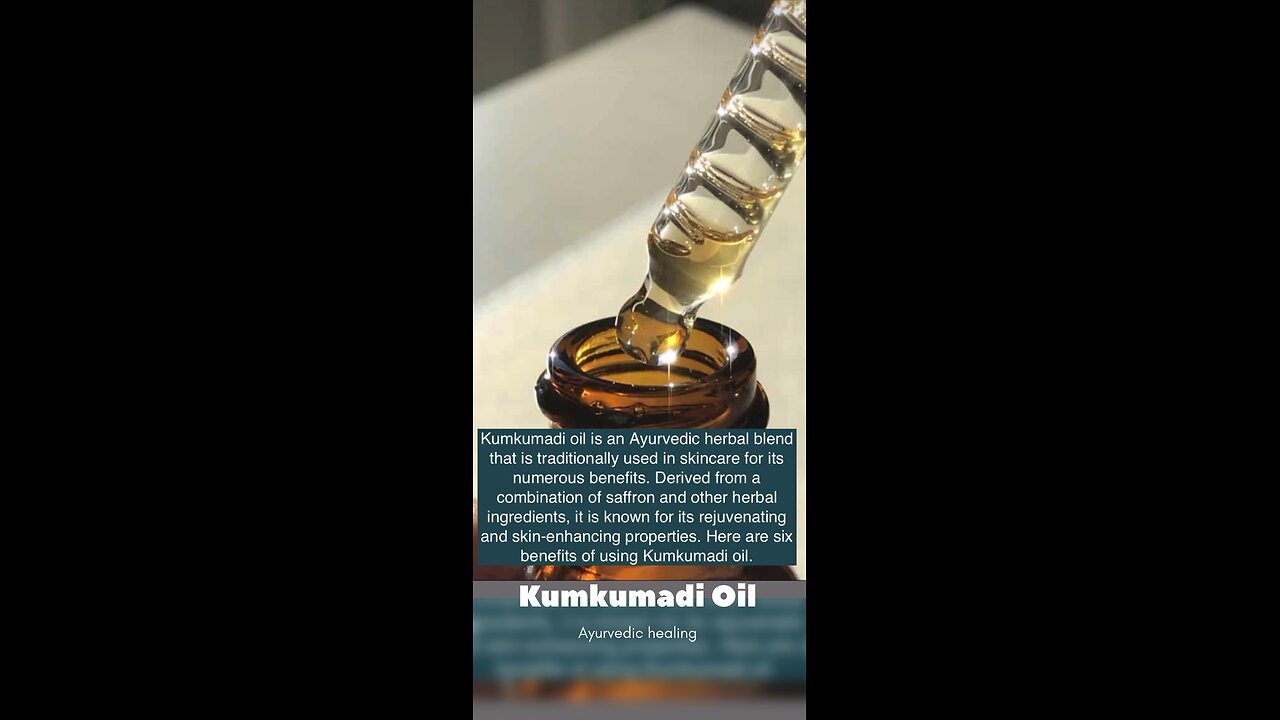 Kumkumadi Tailam for Skin Whitening | Anti Aging Kumkumadi Face Glowing Oil l Kumkumadi Oil for Face