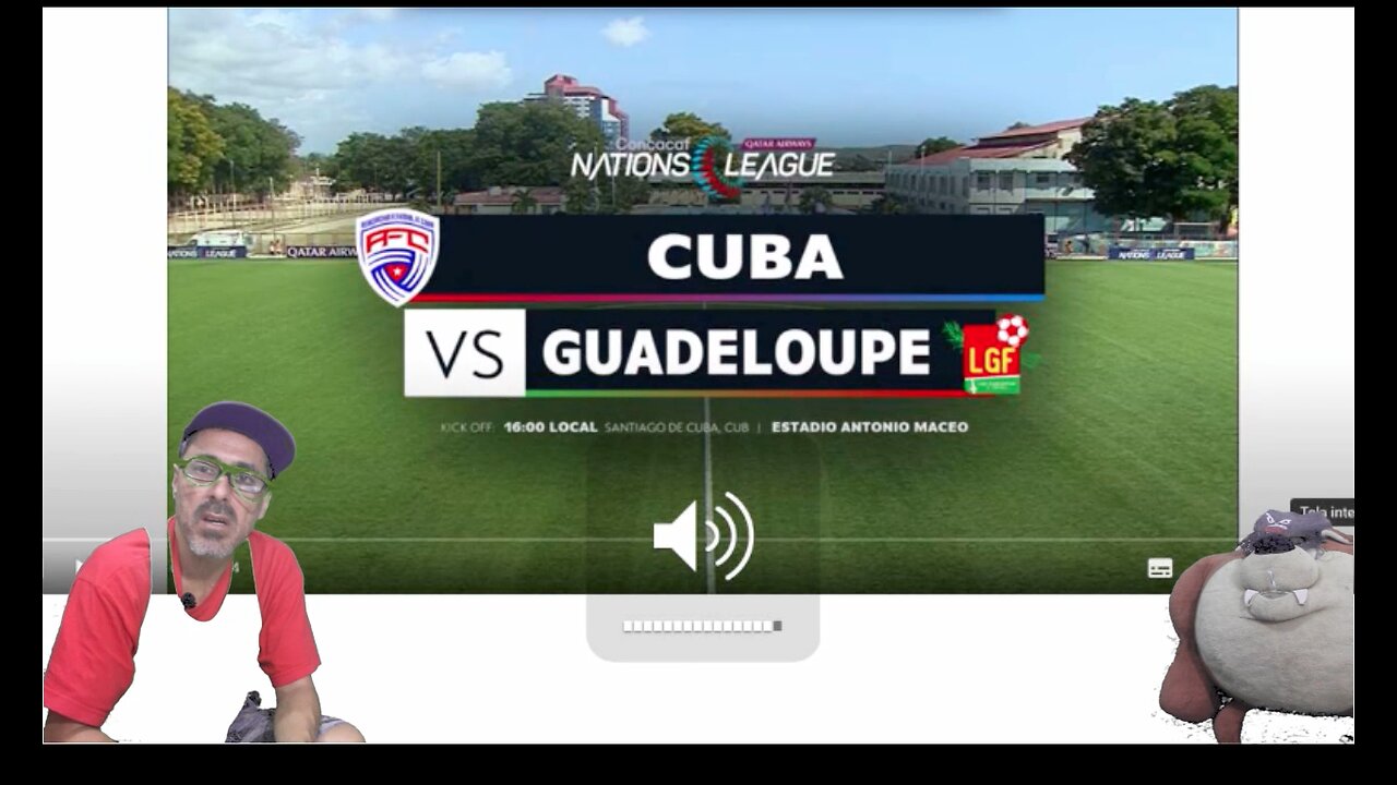CONCACAF Nations League 2022/2023 Cuba 1x0 Guadalupe