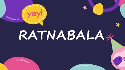 Happy Birthday to Ratnabala - Birthday Wish From Birthday Bash