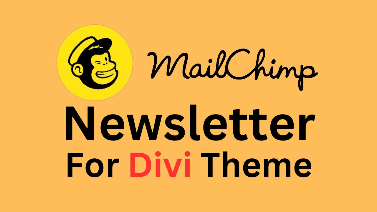 How to Setup Newsletter Section in Divi Theme - Complete Mailchimp Tutorial - Email Marketing