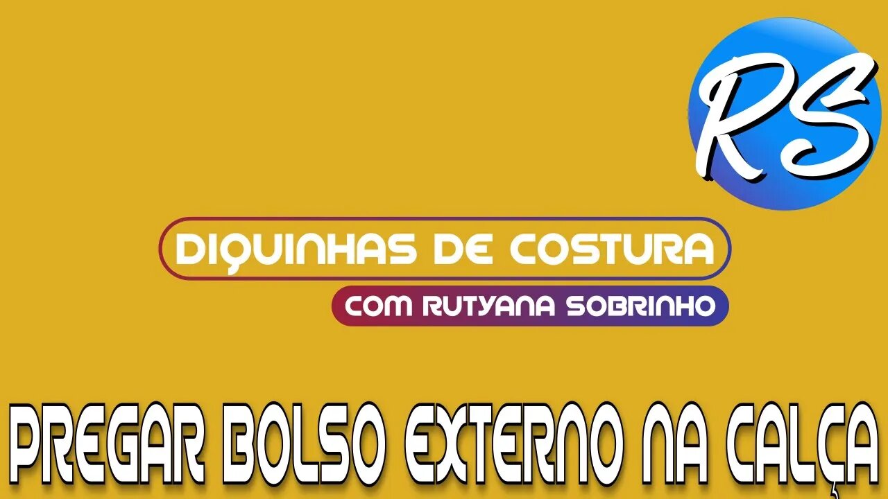 Como Pregar Bolso Externo na Calça -DEP 46
