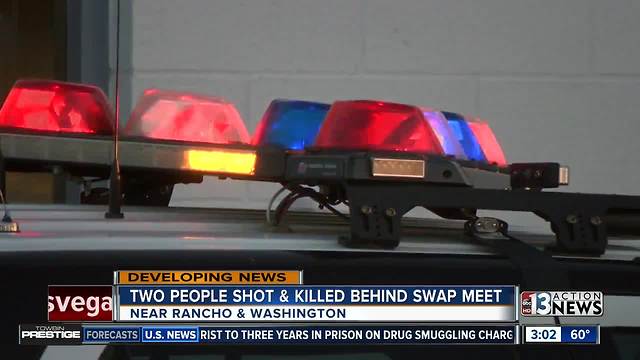2 people shot behind swap meet