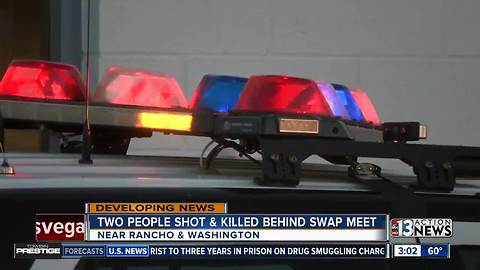 2 people shot behind swap meet