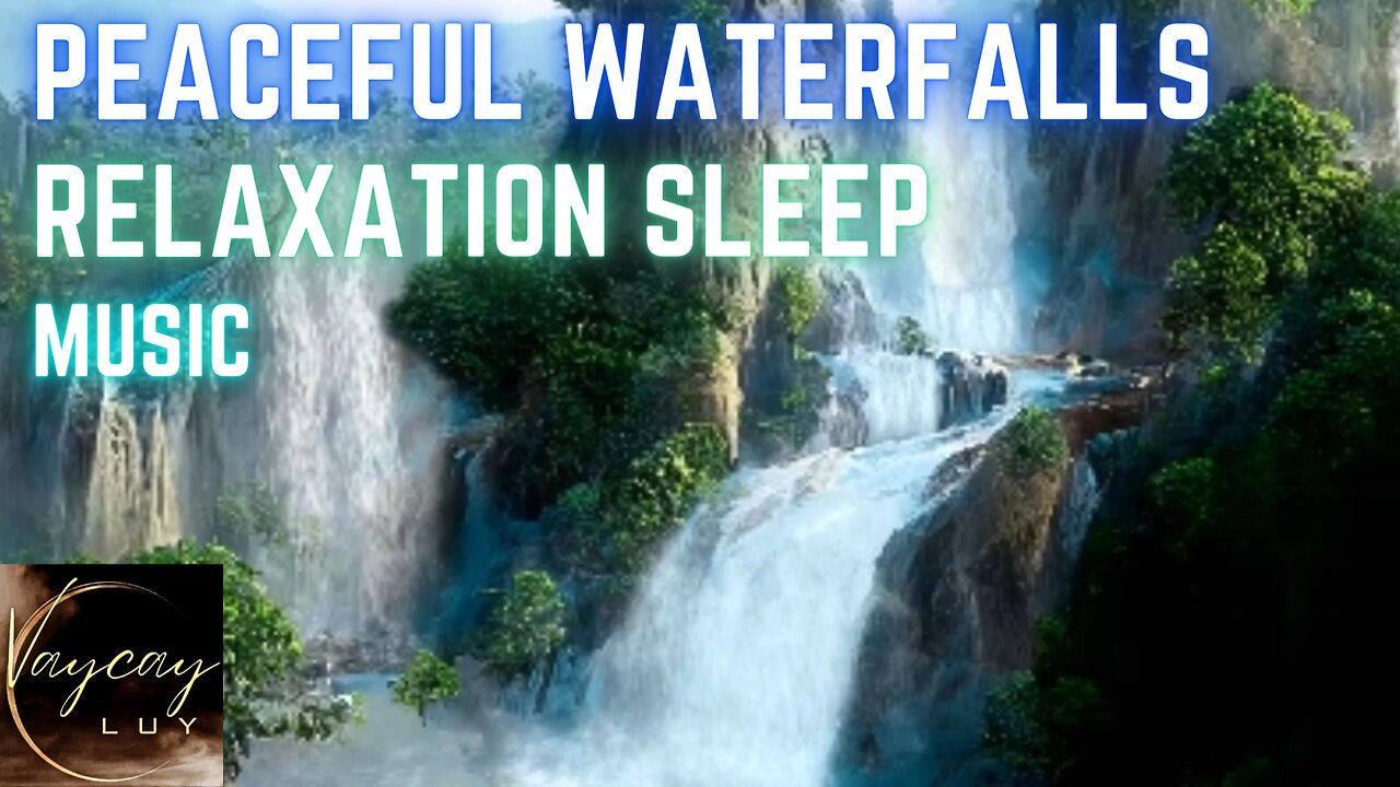 "Calm Waterfalls with Relaxing Music | Soothing Sounds to Instantly Fall Asleep