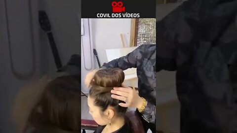 truque para um belo penteado 😮😮