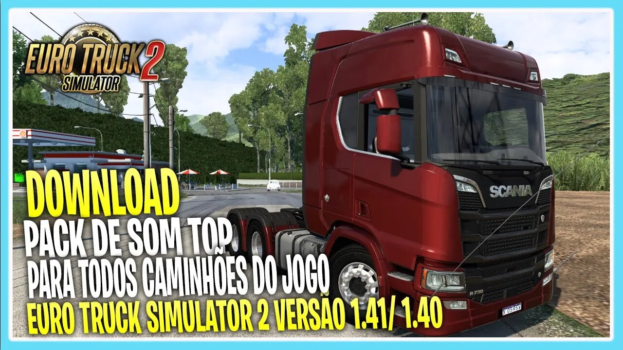 PACK DE SOM TOP DETROIT QUALIFICADO 1.41/1.40 P/ TODOS CAMINHÕES SCS EURO TRUCK SIMULATOR 2