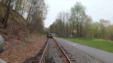 Western Maryland Scenic Helmstetter's curve to Brush tunnel by speeder