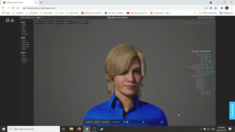 2021 Unreal 4.26 My First metahuman (photorealistic character mesh)