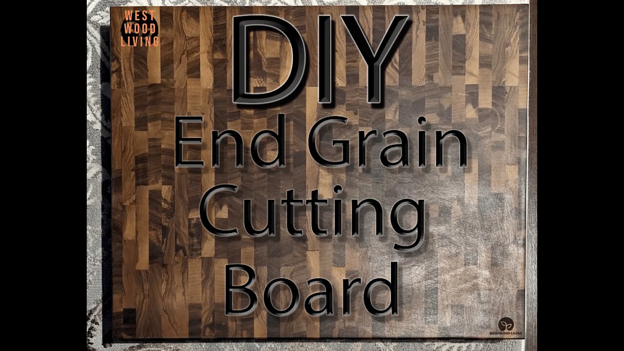 DIY Black Walnut End Grain Cutting Board