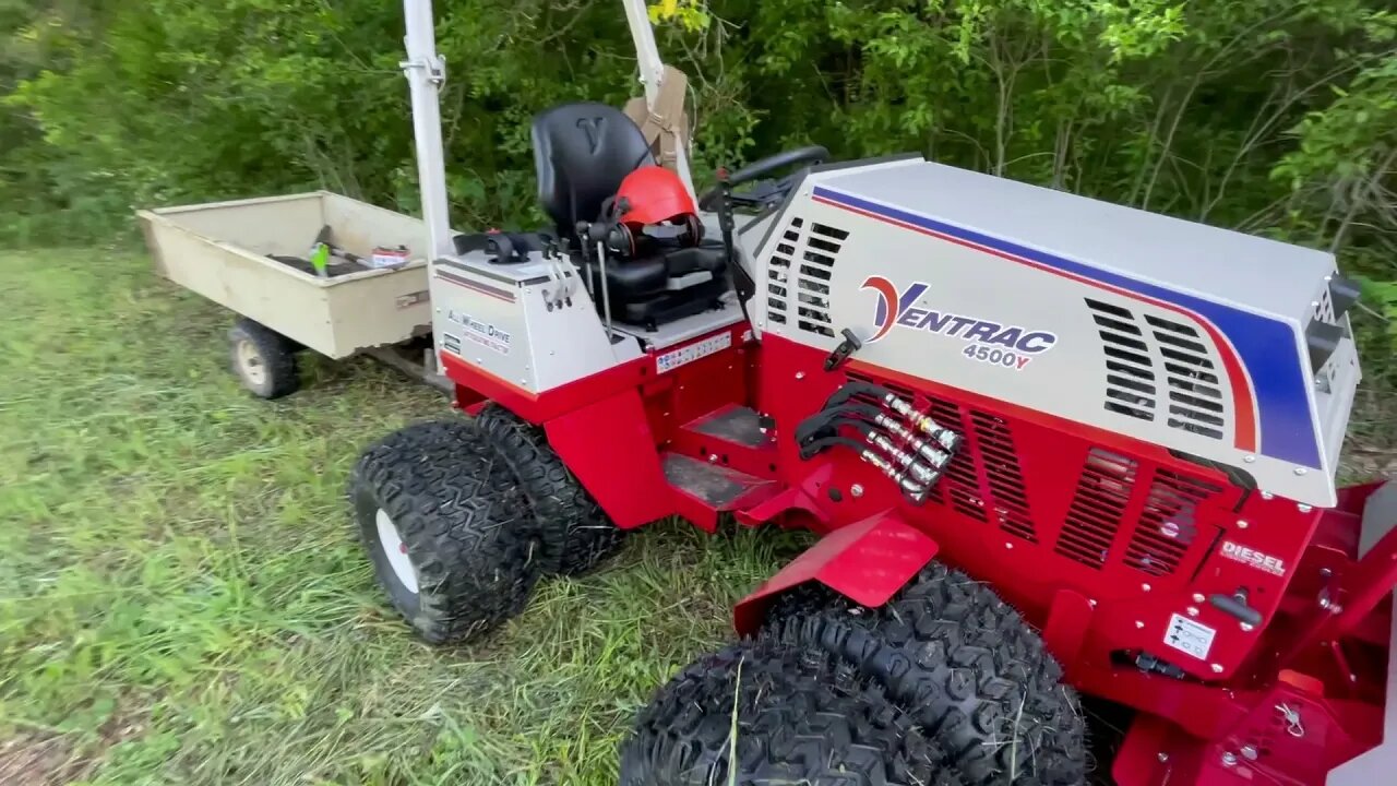 Diesel Ventrac 4500Y with tough cut deck. Part 1