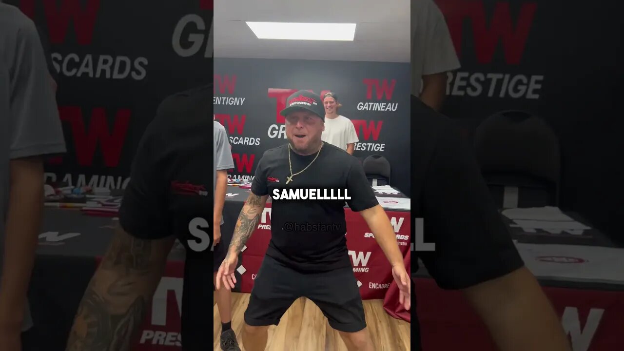 Montembeault dances with Danick ðŸ˜