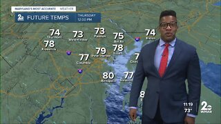 WMAR-2 News Patrick Pete's Tuesday weather