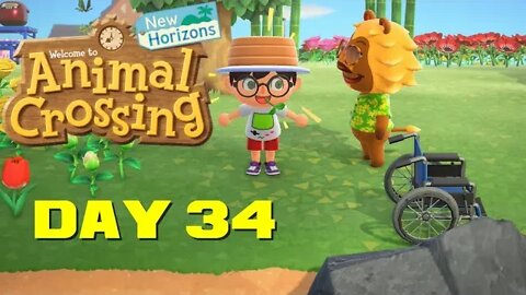 Animal Crossing: New Horizons Day 34 - Nintendo Switch Gameplay 😎Benjamillion