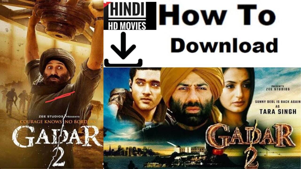 How to download Gadar 2 full movie in hindi/ easy method to download Gadar 2.