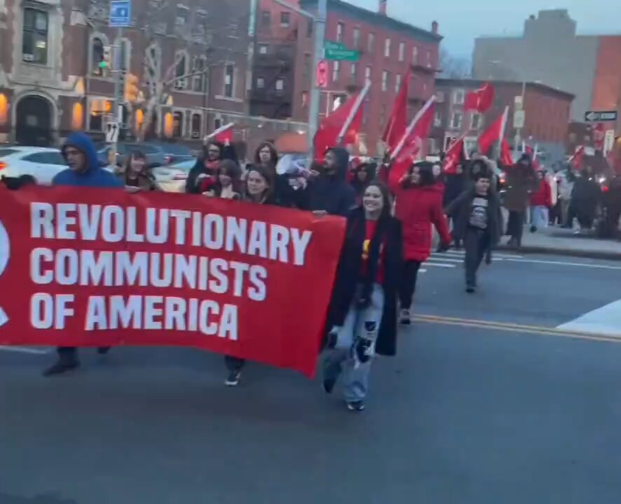 VIDEO: Communists hold a march in Brooklyn, New York City