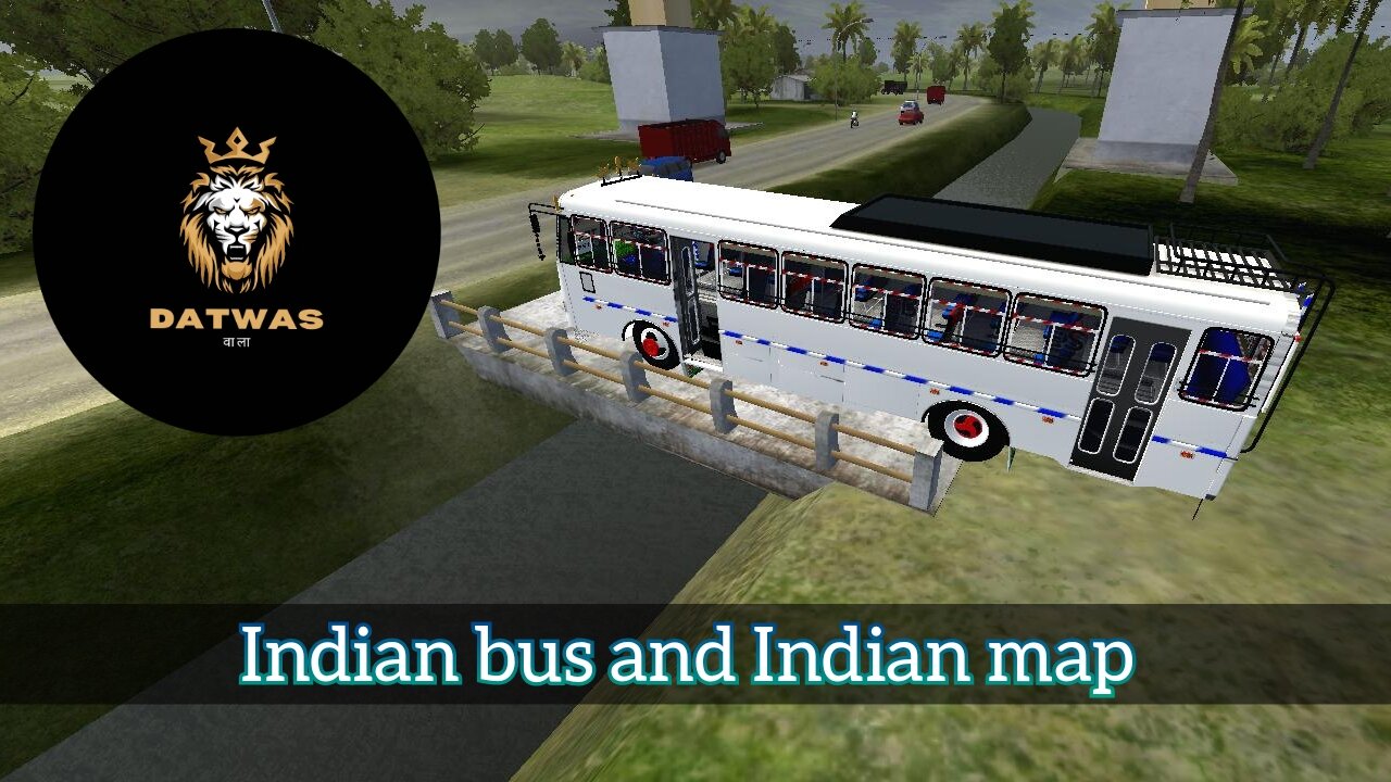 Indian panjab bus driving with India map 🗾🗺️ bus simulator Indonesia