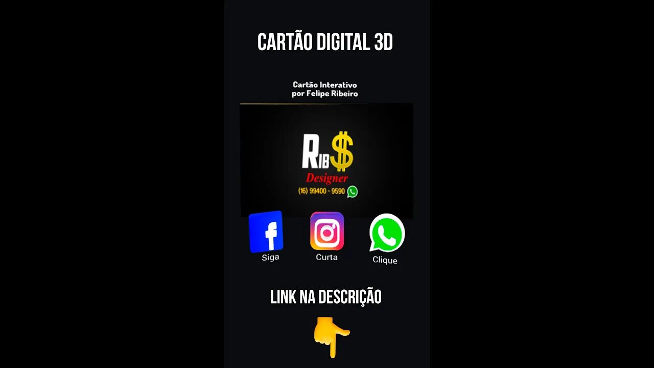 CARTÃO DIGITAL 3D!!! 😱 #alcance #3x #mais #clientes 💥