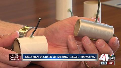 Man burned, arrested in home fireworks operation